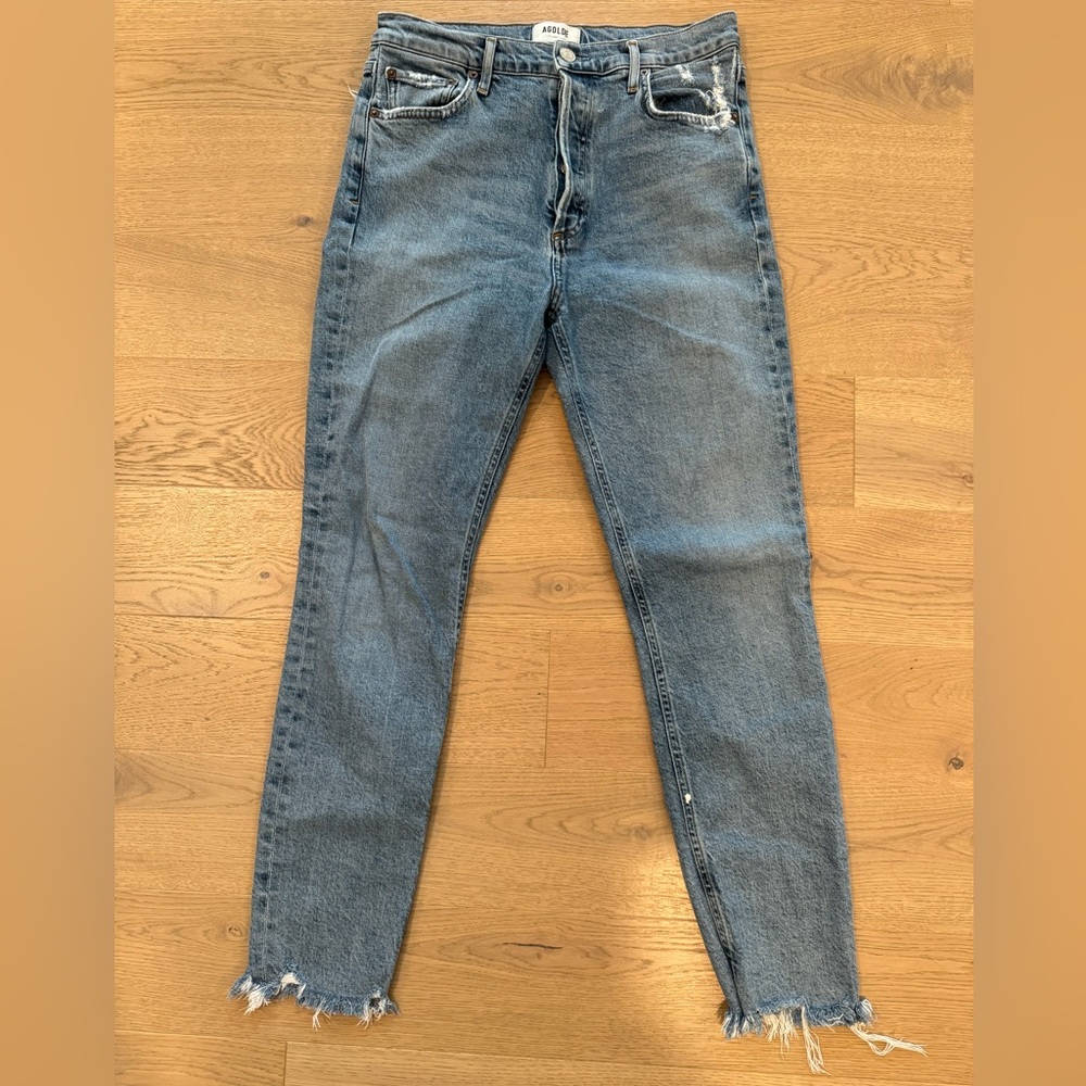 Agolde Women's Skinny Jeans in Classic Blue